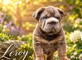 Beautiful English bulldog pup