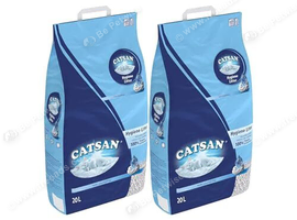 2 x 20L bags of catsan.  unopened.  free