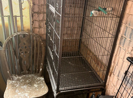 Bird cage with stand