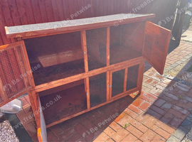 Rabbits and hutch