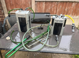 2 x JBL CristalProfi e901 and E702 greenline External filter for aquariums