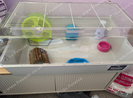 Hamster cage and accessories