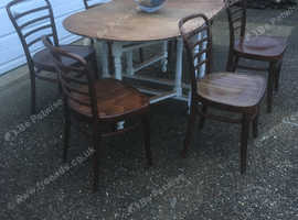 6 chairs and solid wood table