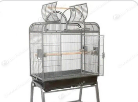 Open top bird cage