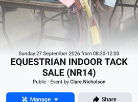 Indoor tack sale