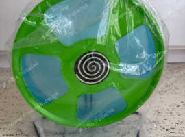 Hamster wheel. 28cm Trixie Hamster Wheel. Green & Blue.