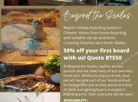 Reptile boarding in Cheshire