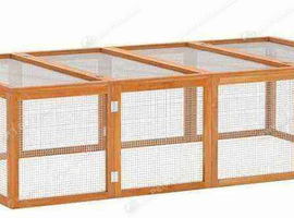 Wooden Outdoor Rabbit Run - flat packed to fit a car