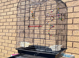 Black bird cage budgie used parrot cage used