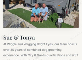 Dog grooming inside Frosts Garden Centre Willington Bedfordshire