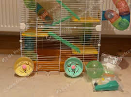 Multi-Level Small Animal Cage - Excellent Condition