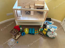 Hamster cage with accessories