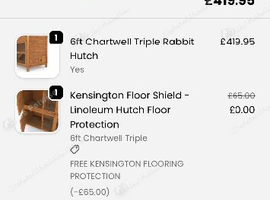 Home & Roost 6 Foot 3 Floor Rabbit Hutch