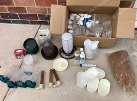 Job lot of Bird Finch keeping Breeding Accessories.