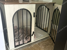 Modern wooden  Dog Crate
