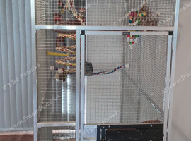 Aluminium parrot cage