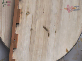 Childs sold pine hand painted sleigh bed