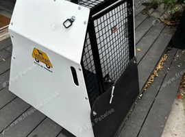 Dog cage/dog box/k9 cage Lintran LIN102 Metal 31in L Dog Car Cage Crate Mesh Sides Front Door W/B.