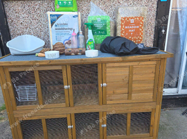 Rabbit hutch and everything else. 5Foot: H96.6 x W152 x D61cm