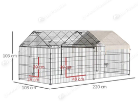 BRAND NEW 2m Metal Chicken Run & Mega Accessory Bundle (Inc. Auto Door)