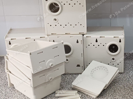 4 x High Quality English Budgie Nest Box Plastic With Concave Cage Aviary Birds