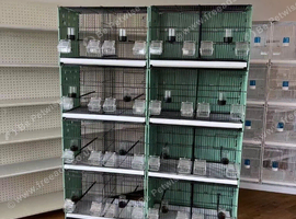 Stackable bird breeding cage