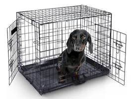 One small dog crate