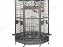 Xl corner parrrot cage for macaw african grey  etc