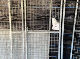 Galvanized 3 ft by 6 ft kennel gate