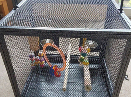 Large bird travel cage/ static cage for smaller bird.