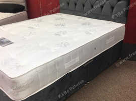 5ft King Size Bed Frame With Mattress & 2x / 4x storage drawers