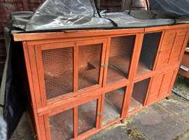 Rabbit hutch and cover