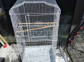 Bird cage and holder