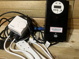 Bird room heating and lighting control system