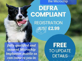 Fully qualified and insured microchip implanter