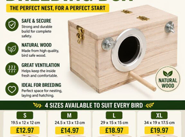 Premium Bird Breeding Boxes &ndash; 4 Sizes Available
