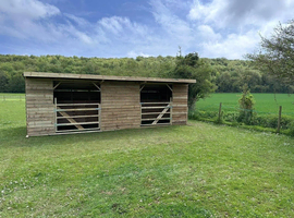 Looking for field with shelter/stables