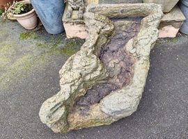 LARGE PRE- FORMED FIBERGLASS POND WATERFALL