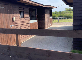 2 DIY stables with own paddocks around 3 acres of grazing
