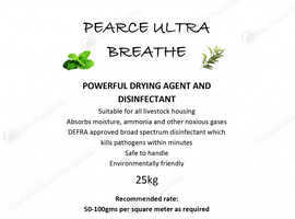 Pearce UltraBreathe Disinfectant Floor Powder 25kg Pigeons Poultry Equine - ALWAYS AVAILABLE IF ITS LISTED