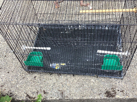 Black wire bird breeding cage