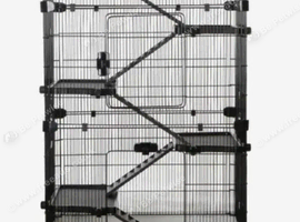 5 tier rat home with 4 female baby rats.