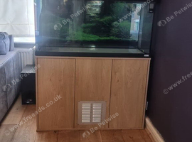 Fluval Roma 200 Litre Aquarium with Oak Cabinet & EHEIM Classic 250 External Filter