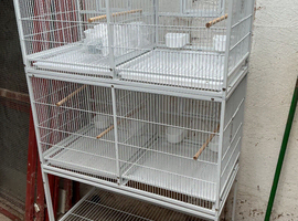 White bird cage - new