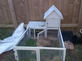 Lovely Rabbit hutch with run for sale