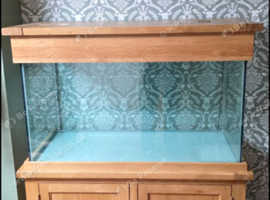 440 litre oak cabinet aquarium for sale