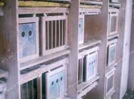 16 double pigeons boxs,with electric cleaning .