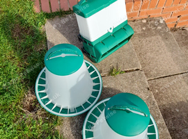 chicken feeders, used but good condition