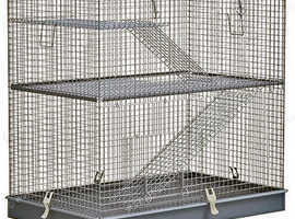 Pawhut 3-Level Metal Small Animal cage