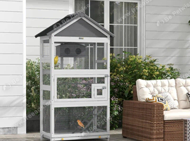 paw hut indoor outdoor aviary
